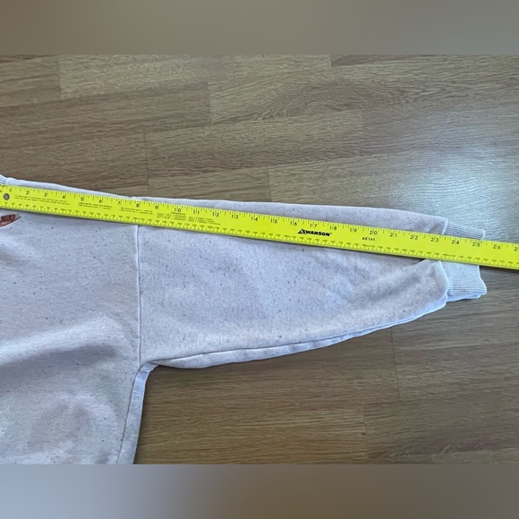 Nike Sweatshirt Womens Large Pink Confetti Sporty Athleisure Embroidered Logo - Picture 8 of 9